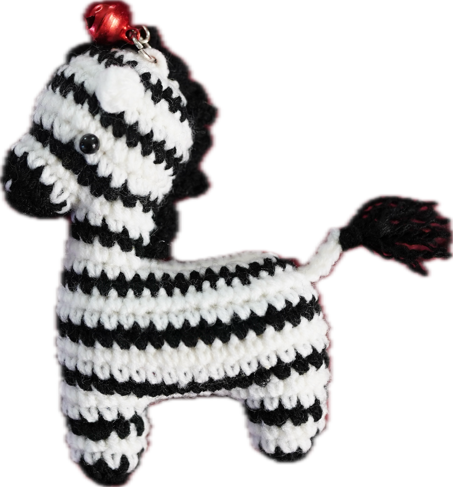 A-004 HANDCRAFTED ZEBRA KEY-CHAIN