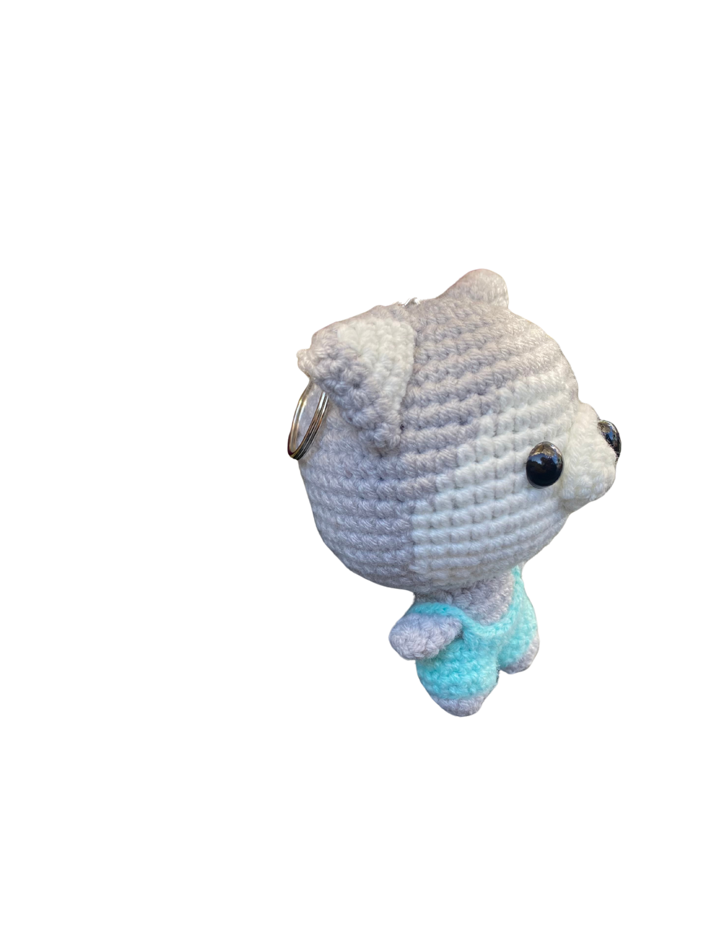 A-022 WOLF CROCHET KEYCHAIN