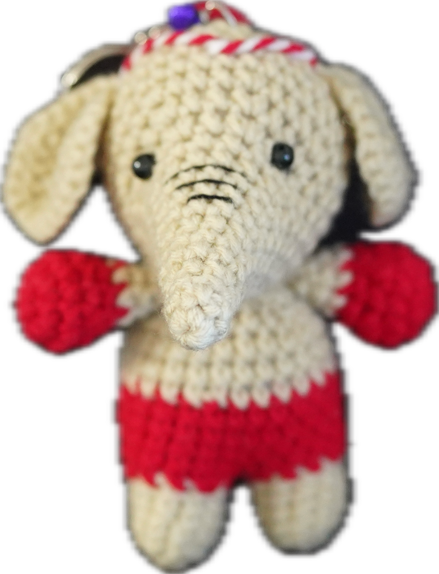 A-003 HANDCRAFTED KEY-CHAIN ELEPHANT