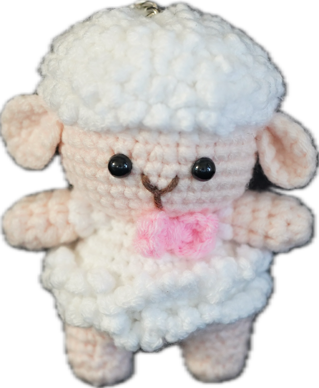 A-015 CUTE SHEEP CROCHET KEYCHAIN