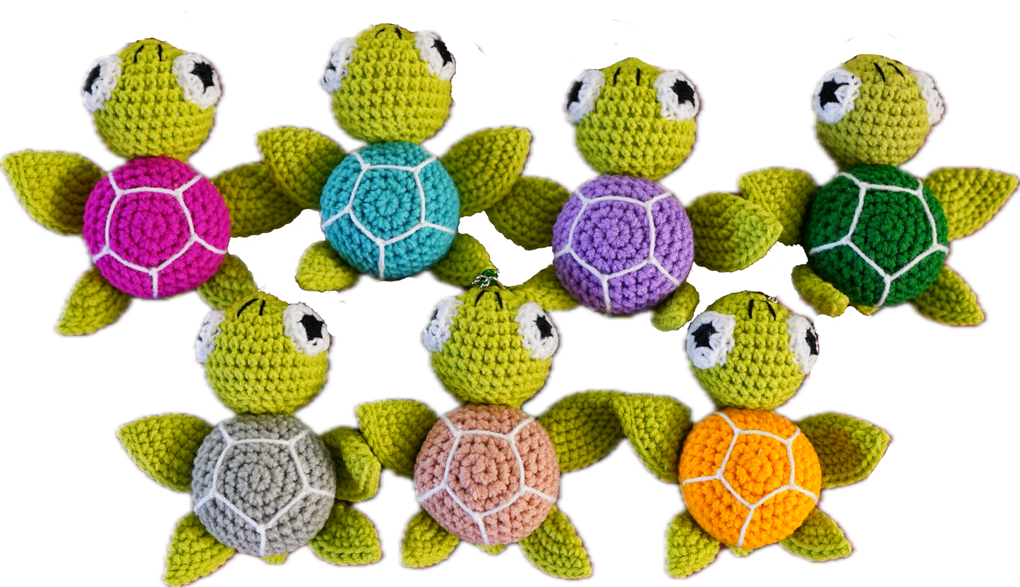 A-010 TURTLE CROCHET KEYCHAIN