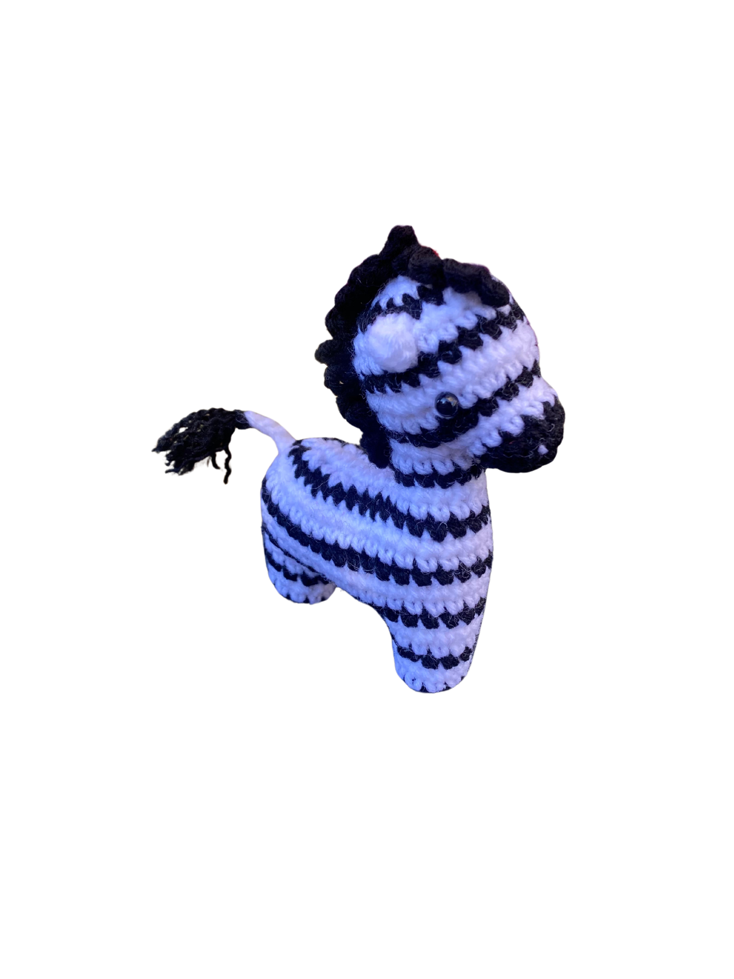 A-004 HANDCRAFTED ZEBRA KEY-CHAIN