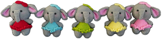 A-006 HANDCRAFTED ELEPHANT WITH BOW KEY-CHAIN