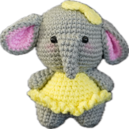 A-006 HANDCRAFTED ELEPHANT WITH BOW KEY-CHAIN