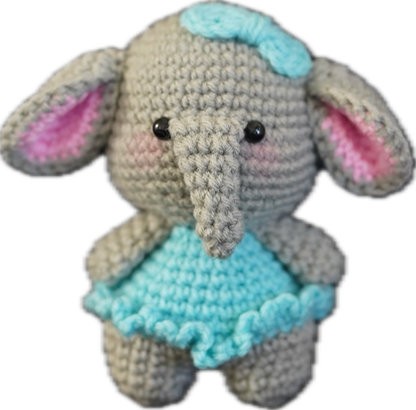 A-006 HANDCRAFTED ELEPHANT WITH BOW KEY-CHAIN