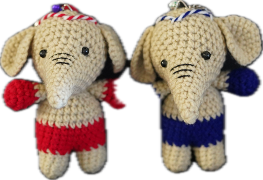 A-003 HANDCRAFTED KEY-CHAIN ELEPHANT