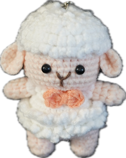 A-015 CUTE SHEEP CROCHET KEYCHAIN