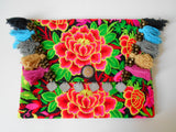 A-002 HANDCRAFTED PURSE/IPAD COVER/BOHO CLUTCH BAG HMONG EMBROIDERED