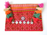A-003 HANDCRAFTED PURSE/IPAD COVER/ CLUTCH BAG WITH VINTAGE HMONG EMBROIDERED