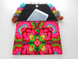 A-011 HANDCRAFTED PURSE/IPAD COVER/ CLUTCH BAG HMONG EMBROIDERED