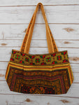 BM-002 DIAMOND HMONG EMBROIDERED HILL TRIBE TOTE SHOULDER BAG