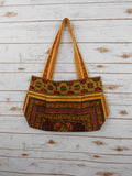 BM-002 DIAMOND HMONG EMBROIDERED HILL TRIBE TOTE SHOULDER BAG