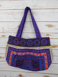 BM-003 DIAMOND HMONG EMBROIDERED HILL TRIBE TOTE SHOULDER BAG