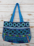 BM-007 DIAMOND HMONG EMBROIDERED HILL TRIBE TOTE SHOULDER BAG