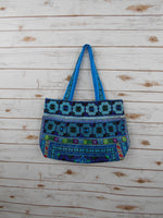 BM-007 DIAMOND HMONG EMBROIDERED HILL TRIBE TOTE SHOULDER BAG