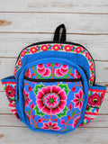 PC-002 FLOWER EMBROIDERED TRIBAL BACKPACK