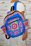 PC-002 FLOWER EMBROIDERED TRIBAL BACKPACK