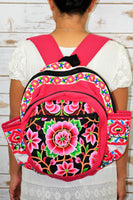 PC-003 FLOWER EMBROIDERED TRIBAL BACKPACK