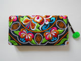 W-002 UNIQUE HMONG EMBROIDERED FABRIC WALLET